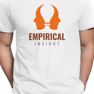 White T-shirt with Orange Empirical Insight Logo